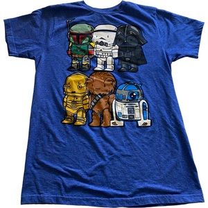 Star Wars Medium Mens Blue Shirt